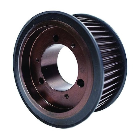 B&B Manufacturing QD40-8M-50, Timing Pulley, Cast Iron, Black Oxide,  QD40-8M-50